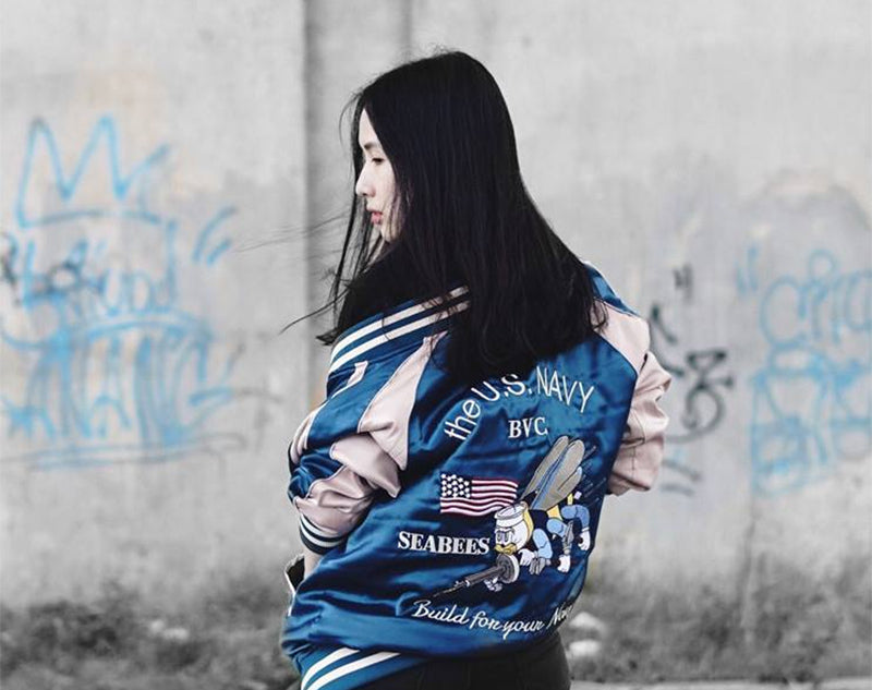 Who says girls can't wear Sukajan Souvenir Jackets?