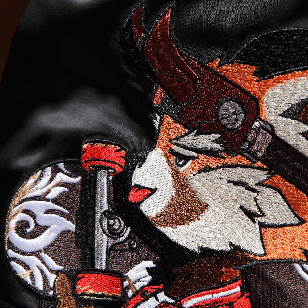 Azuki Red Panda Skateboard Jacket for Kids