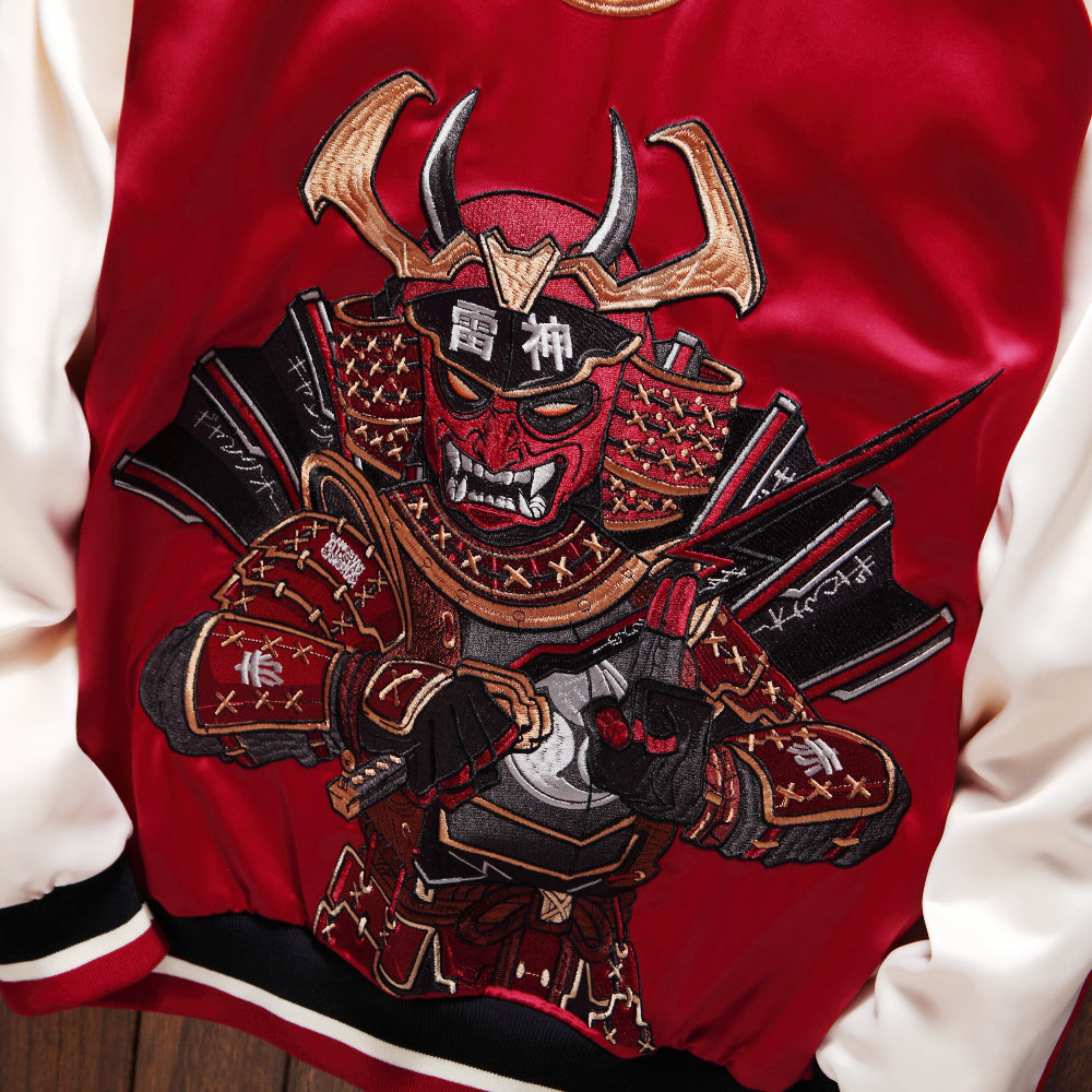 Crimson Raijin Samurai Sukajan Jacket