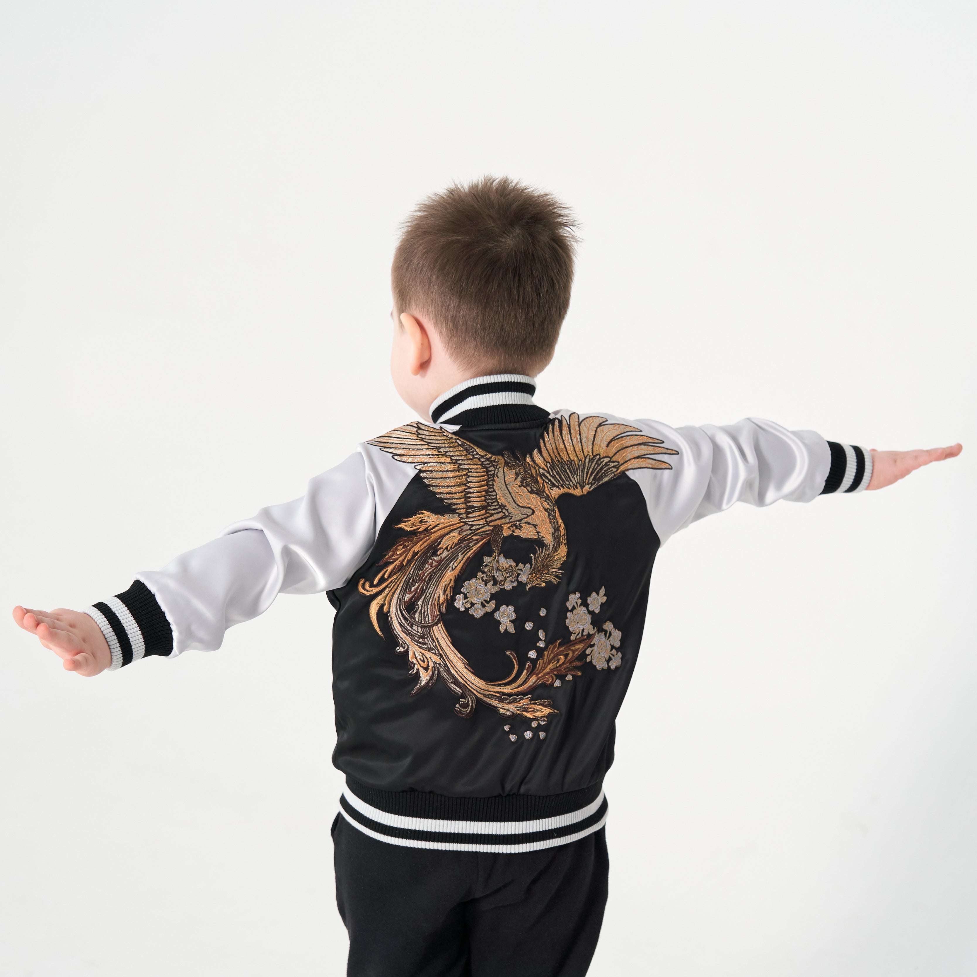 Phoenix Sukajan Souvenir Jacket for Kids
