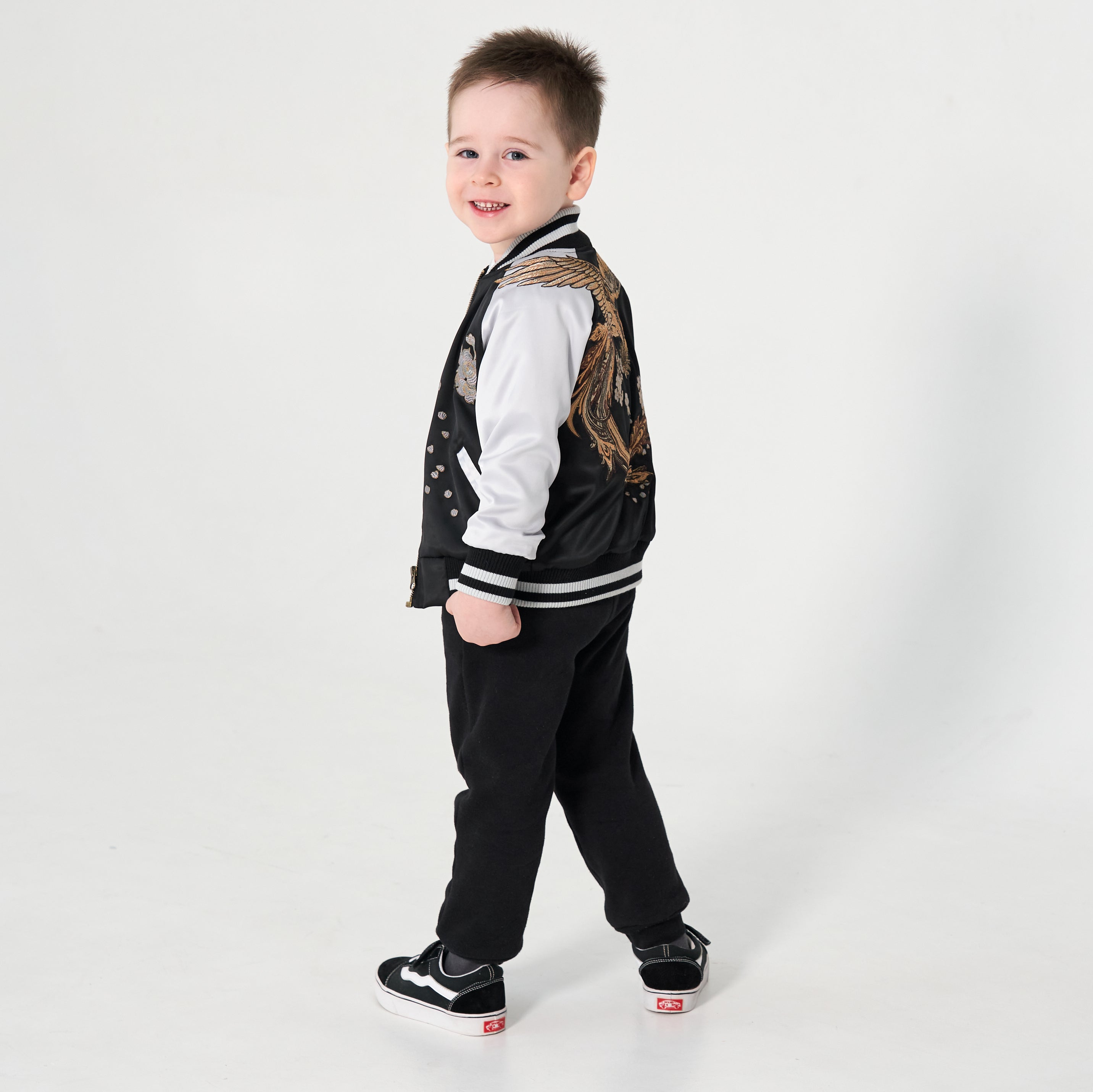 Phoenix Sukajan Souvenir Jacket for Kids