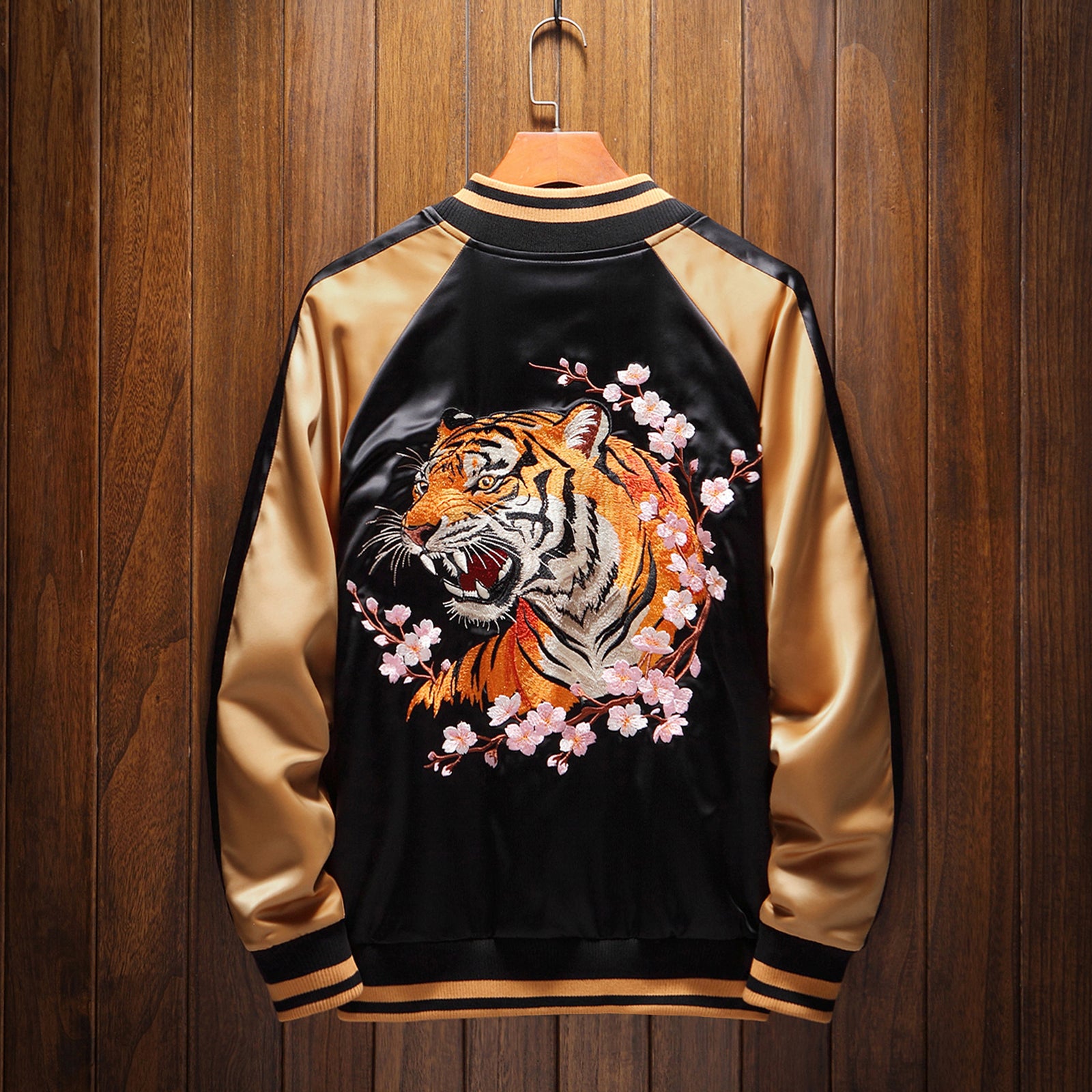 Sakura Tiger in Bloom Sukajan Jacket