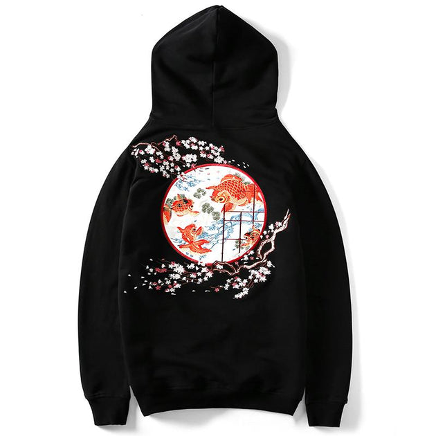 Goldfish Embroidered Sukajan Hoodie