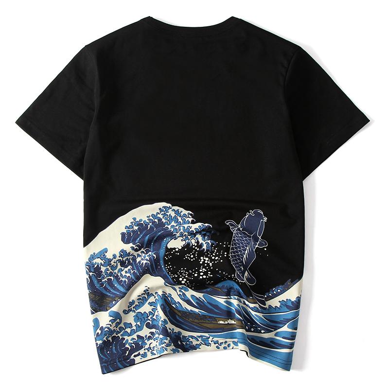 Jumping Carp Painted T-shirt