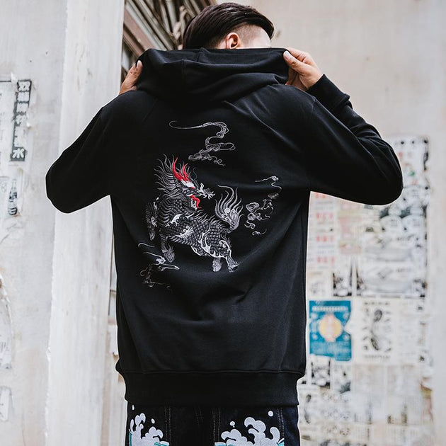 Kirin Embroidered Sukajan Hoodie