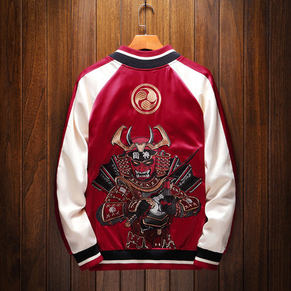 Crimson Raijin Samurai Sukajan Jacket