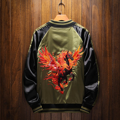 Flameborn Pegasus Horse Sukajan Jacket