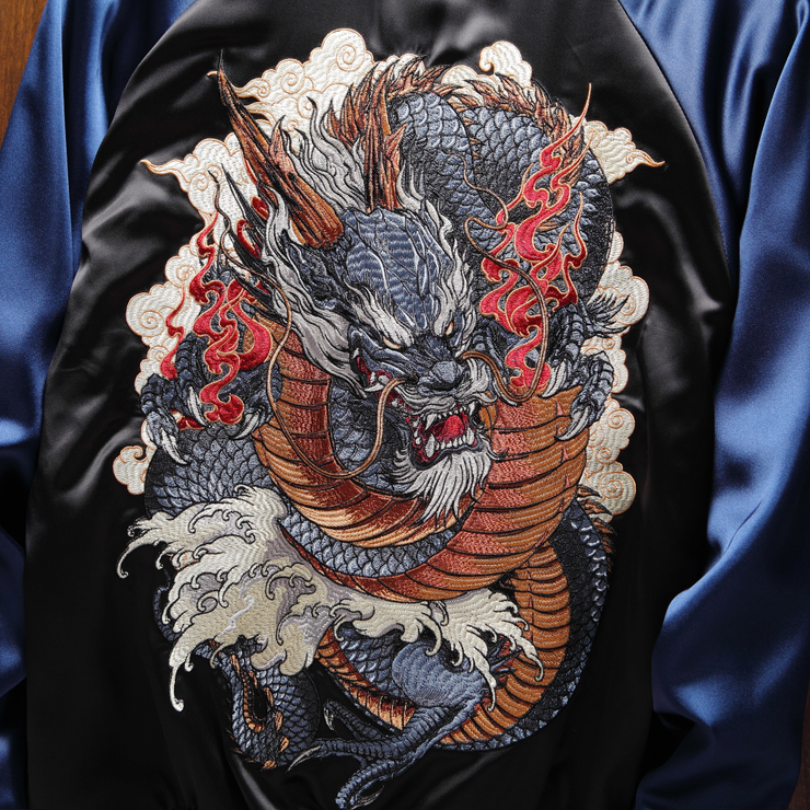 Japanese Blue Dragon Sukajan Jacket – Koisea