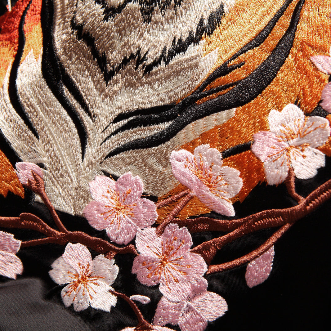 Sakura Tiger in Bloom Sukajan Jacket