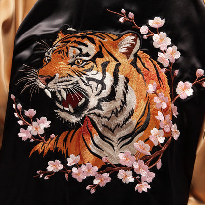 Sakura Tiger in Bloom Sukajan Jacket