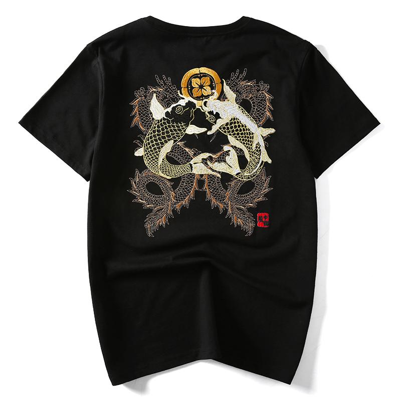 Double Dragon & Koi Sukajan T-shirt – Koisea