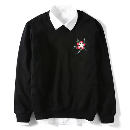 Fire Phoenix Embroidery Sweatshirt