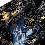 Floral Koi Carp Embroidery Sweatshirt
