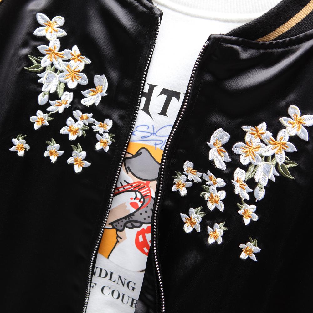 Flowers & Crane Sukajan Souvenir Jacket [Reversible] – Koisea