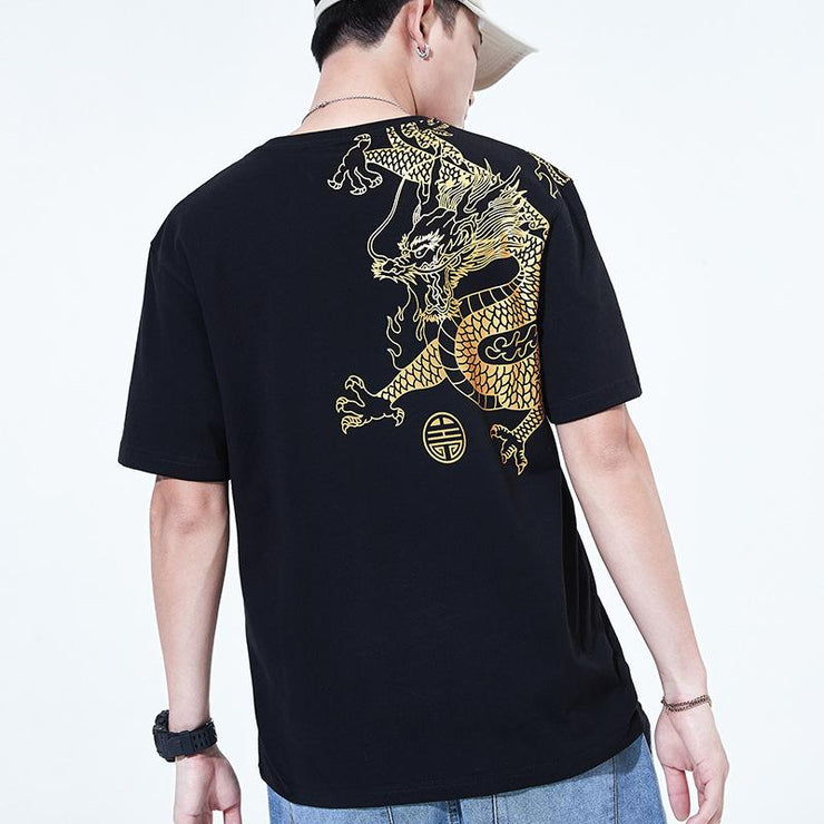 Gold Embroidered Tee, T-Shirts