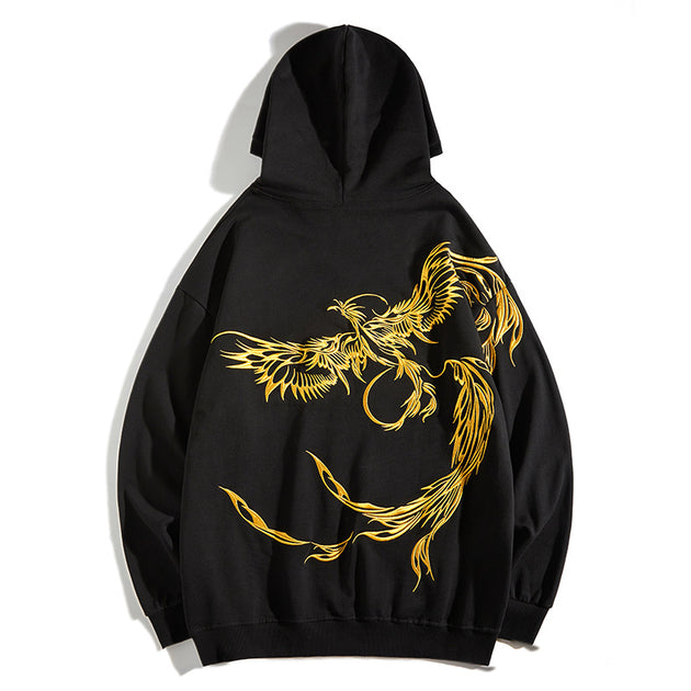 Golden Phoenix Embroidered Hoodie – Koisea