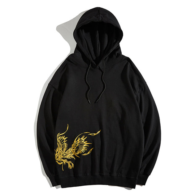 Golden Phoenix Embroidered Hoodie – Koisea