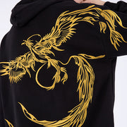 Golden Phoenix Embroidered Hoodie