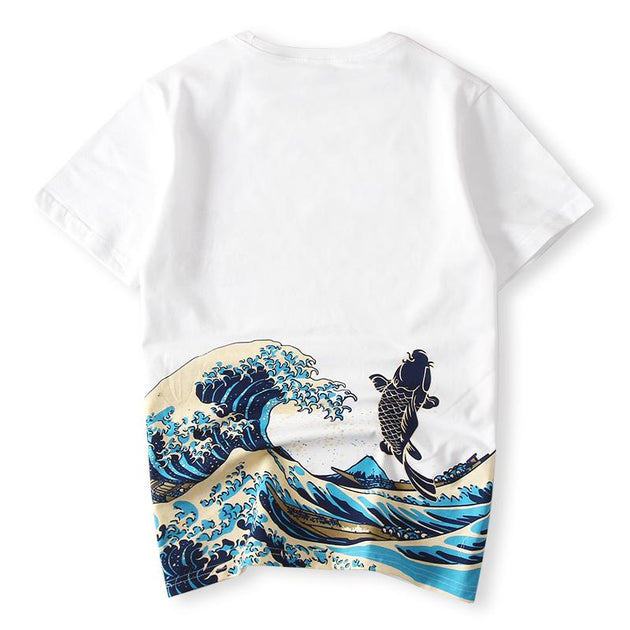 Jumping Carp Painted T-shirt – Koisea