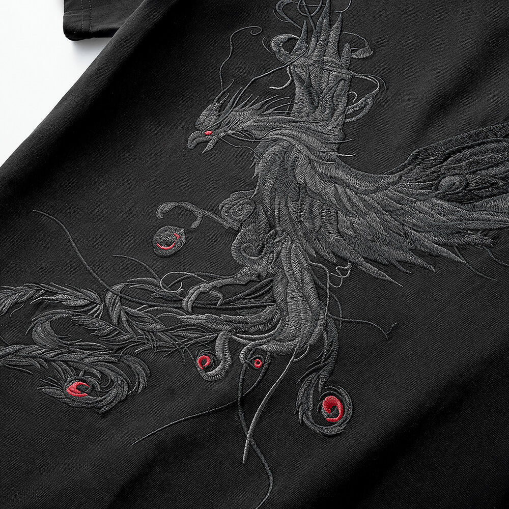 Phoenix Embroidered Sukajan Tshirt Koisea