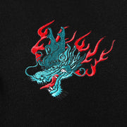 Roaring Dragon & Tiger Embroidery Polo Shirt