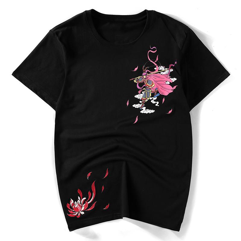 Sun Wukong Embroidery T-shirt – Koisea